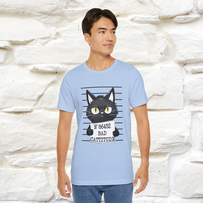 "Bad Cattitude" T-Shirt for Men & Women | 100% Cotton* - Nunu&Miao Studio