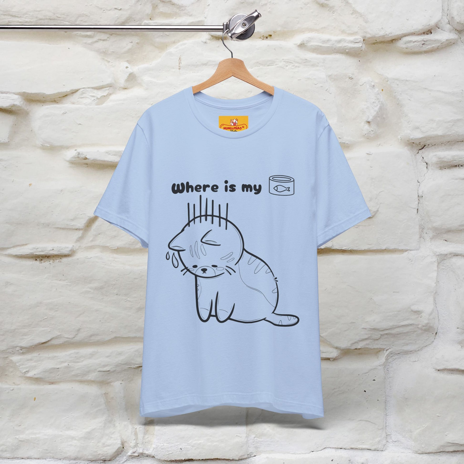 "Where Is My Tuna?" Cat T-Shirt | Nunu&Miao Studio - Nunu&Miao Studio