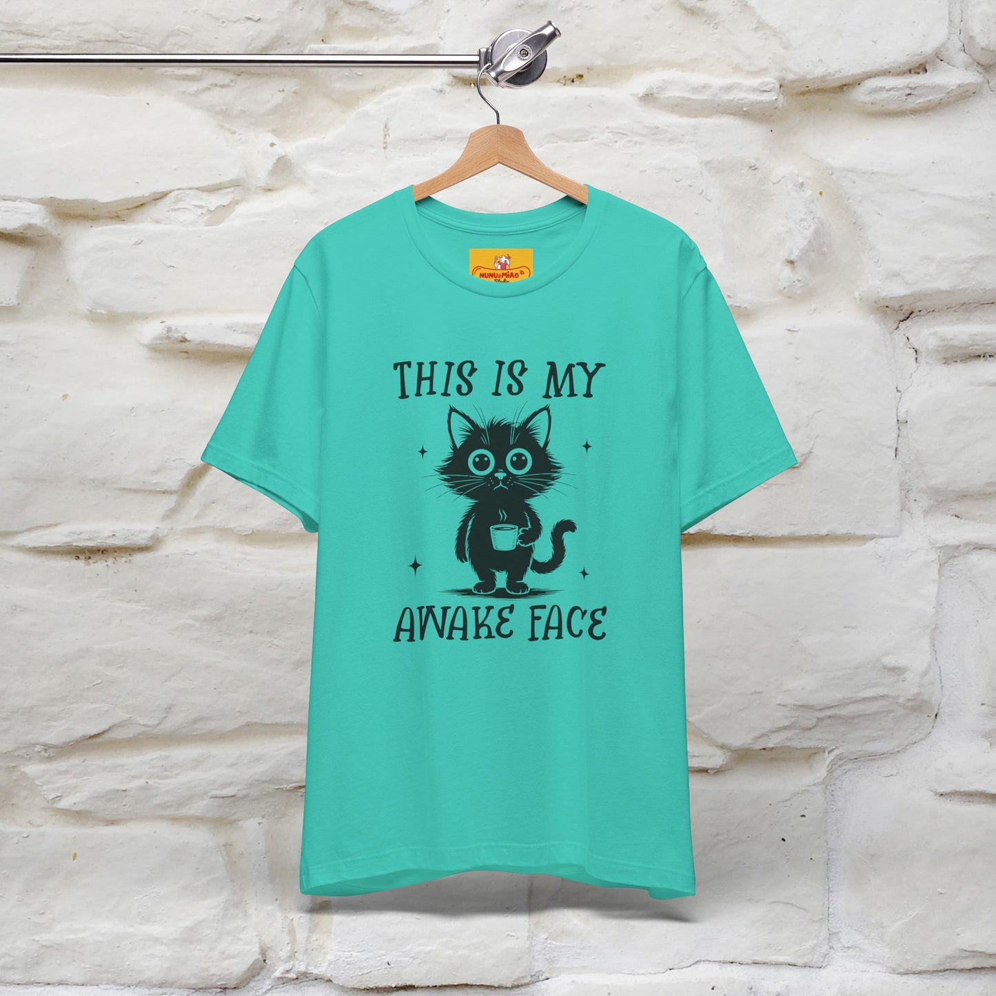 "This is My Awake Face" Cat T-Shirt | Funny Design | Nunu&Miao Studio - Nunu&Miao Studio