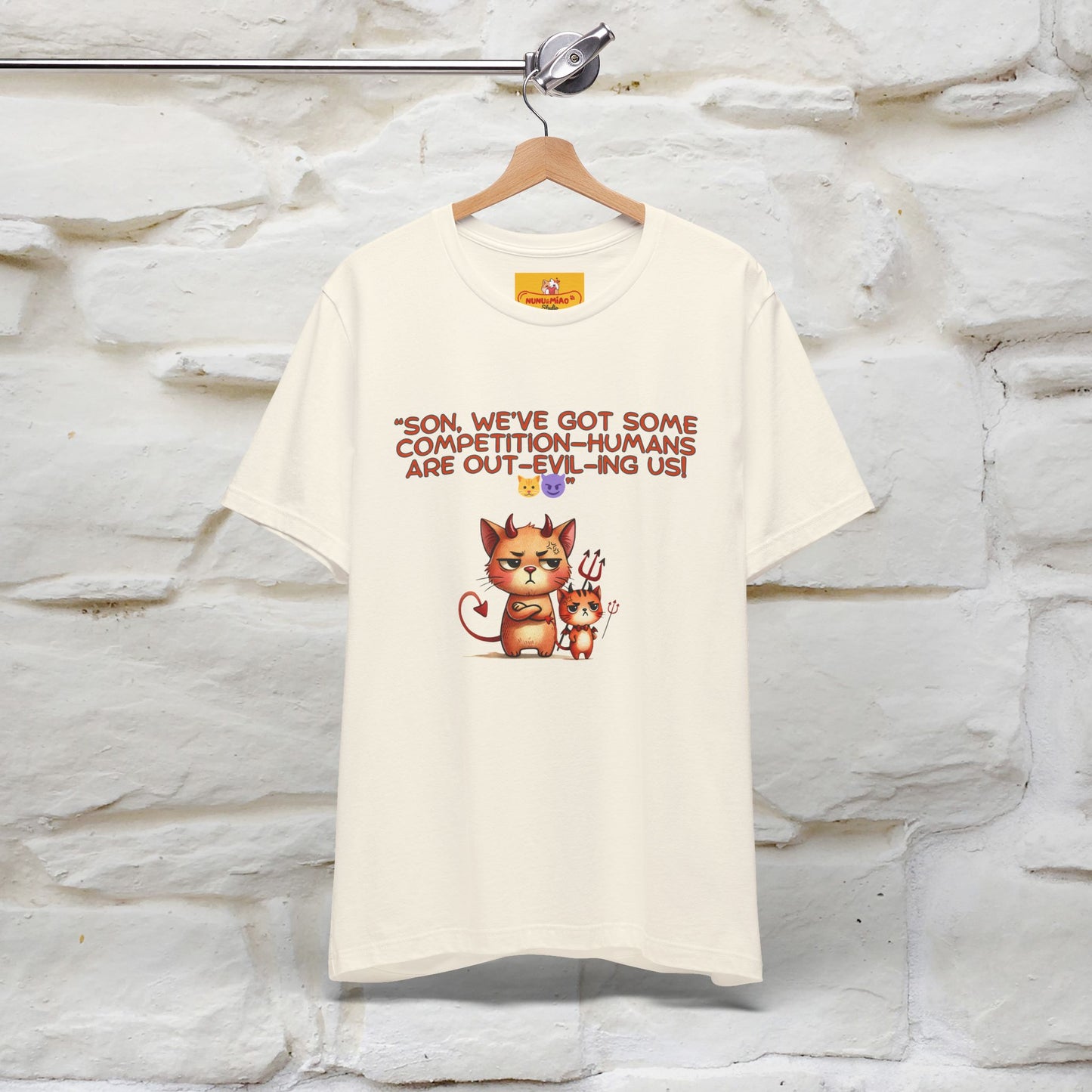 "Humans Are Out-Evil-Ing Us." Cat  T-shirt |Nunu&Miao Studio - Nunu&Miao Studio