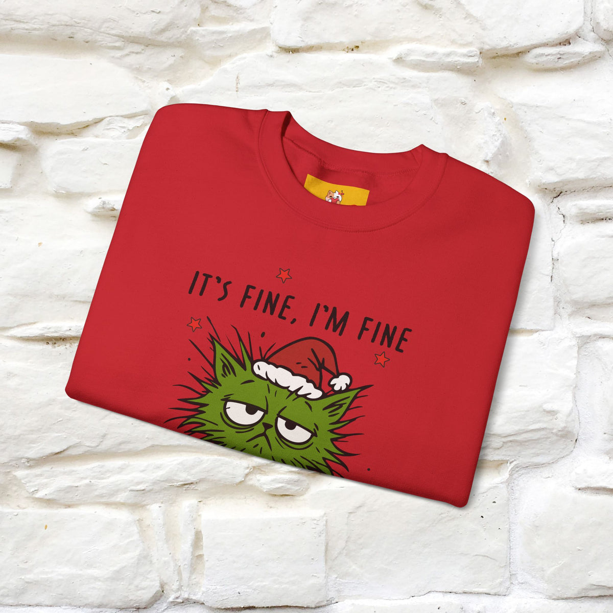 ''It's Fine, Iam Fine...'' |Christmas Sweatshirt | Nunu&Miao Studio