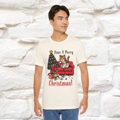 "Have A Merry..." |Funny Cat  T-Shirt | Nunu&Miao Studio