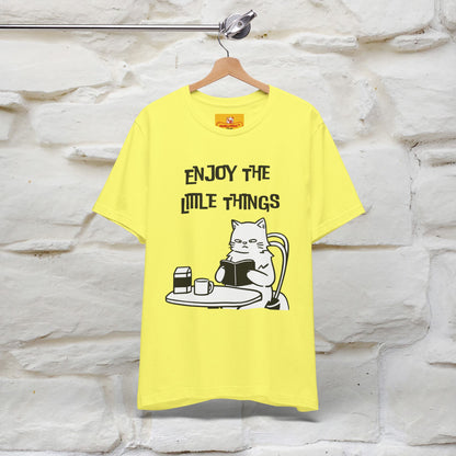 "Enjoy The Little Things." Cat T-Shirt | Nunu&Miao Studio