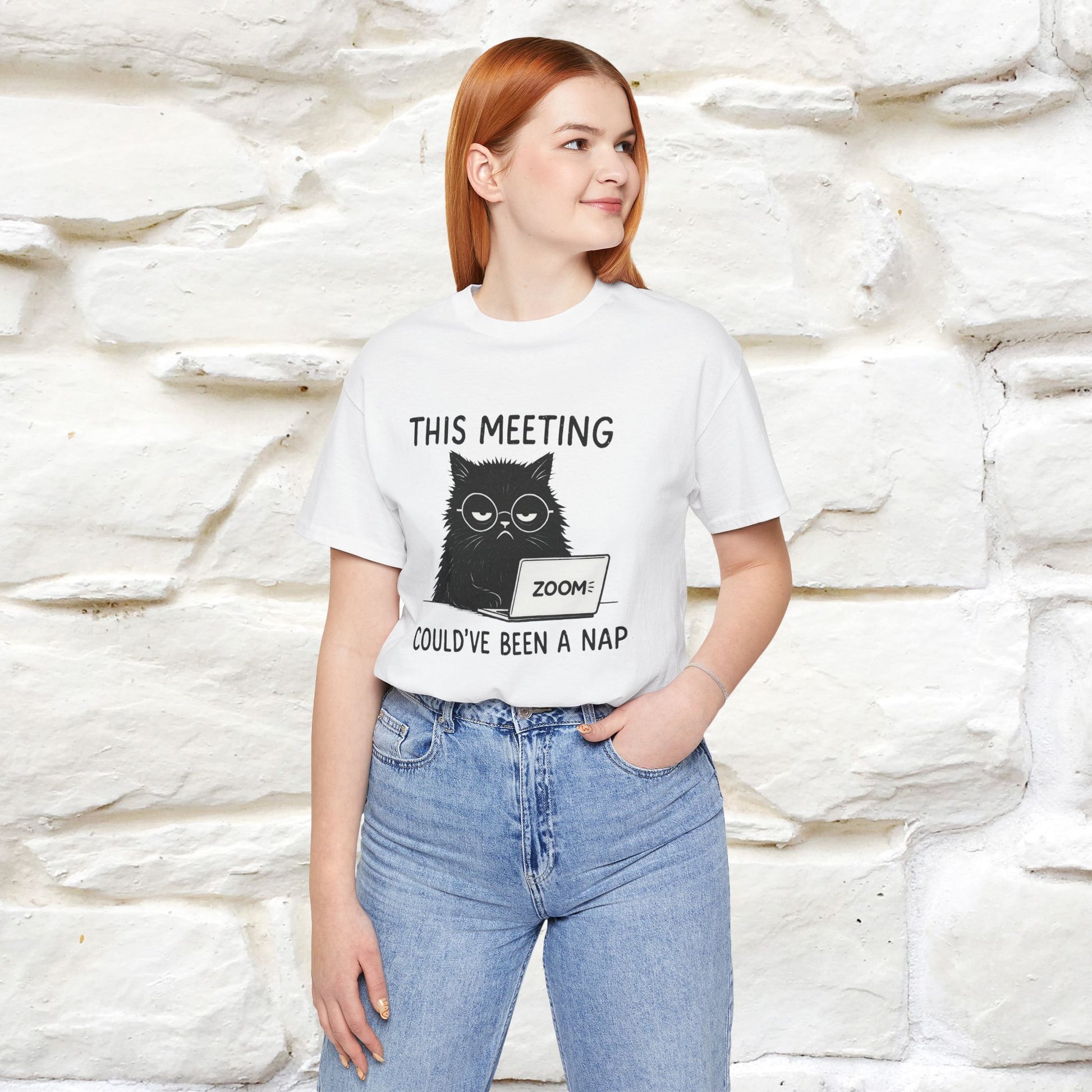 "This Meeting Could've Been a Nap" | Sarcastic Cat T-Shirt | Nunu&Miao Studio - Nunu&Miao Studio