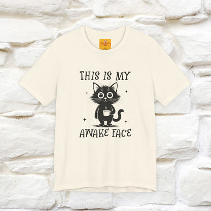"This is My Awake Face" Cat T-Shirt | Funny Design | Nunu&Miao Studio