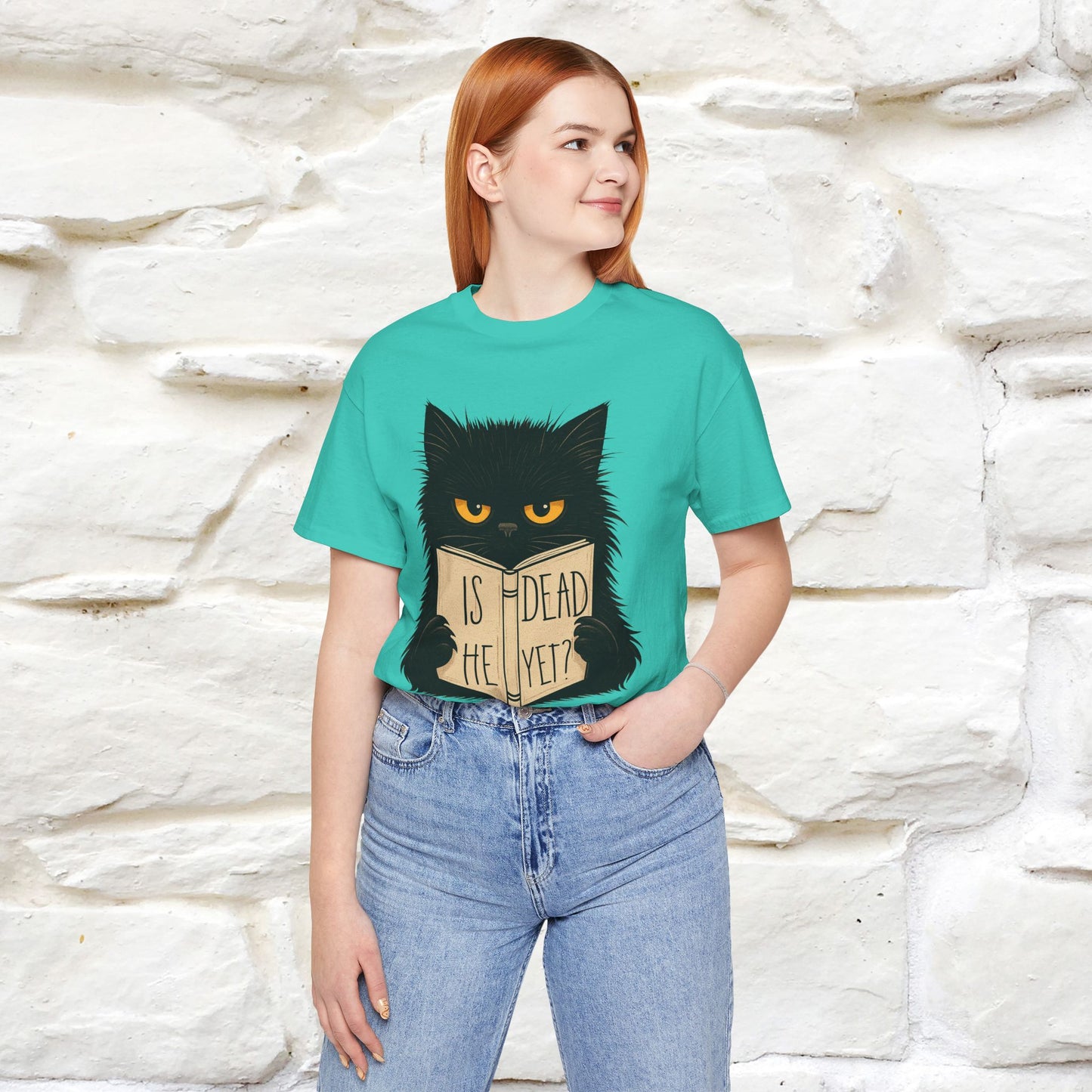 "Is He Dead Yet" |Cat T-Shirt | Nunu&Miao Studio - Nunu&Miao Studio
