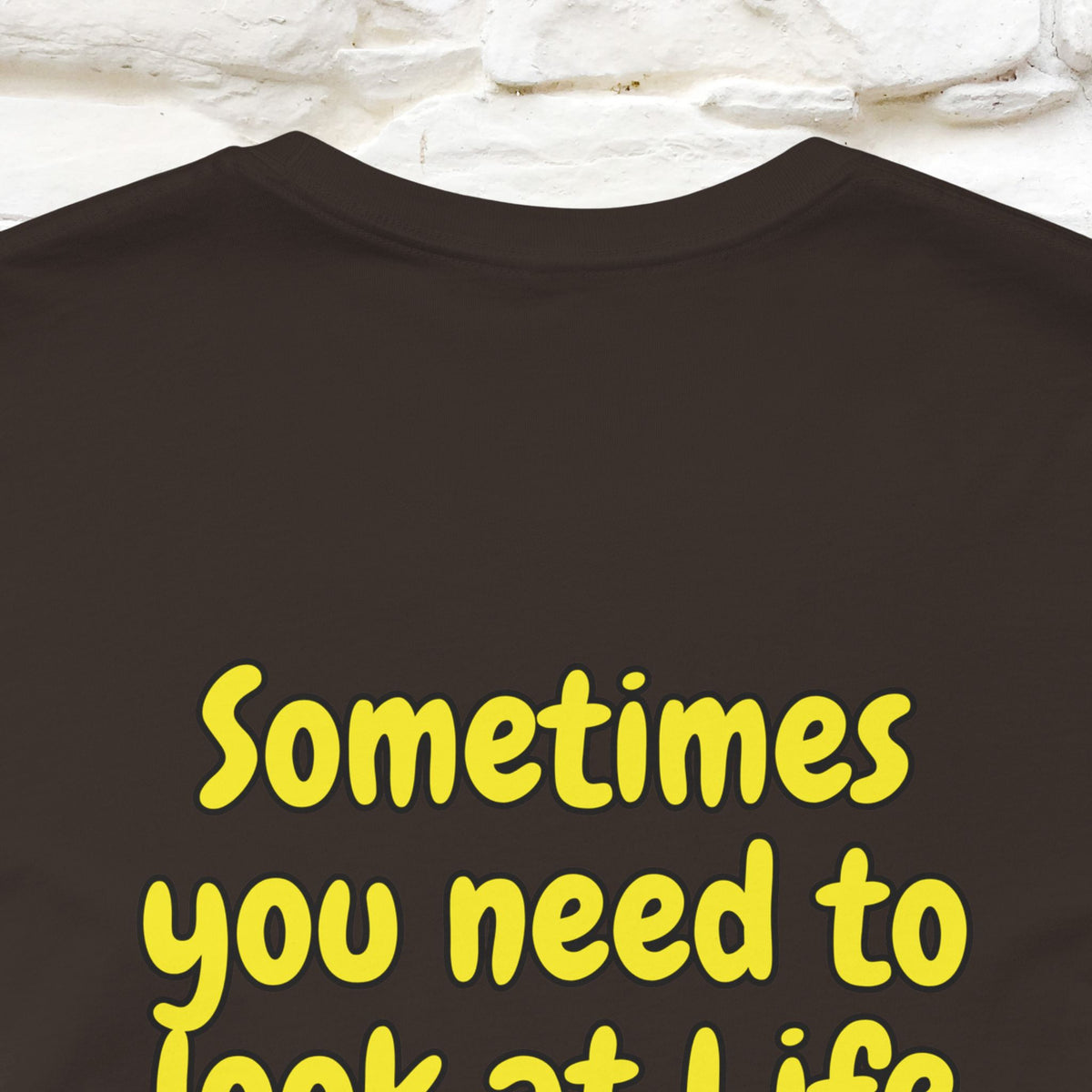 "Sometimes You Need to Look at Life from a Different Perspective" Cat T-Shirt | Front & Back Design | Nunu&Miao Studio