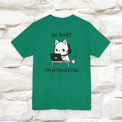 ''Go Away, I’m Introverting'' Cat T-Shirt | Nunu & Miao Studio - Nunu&Miao Studio
