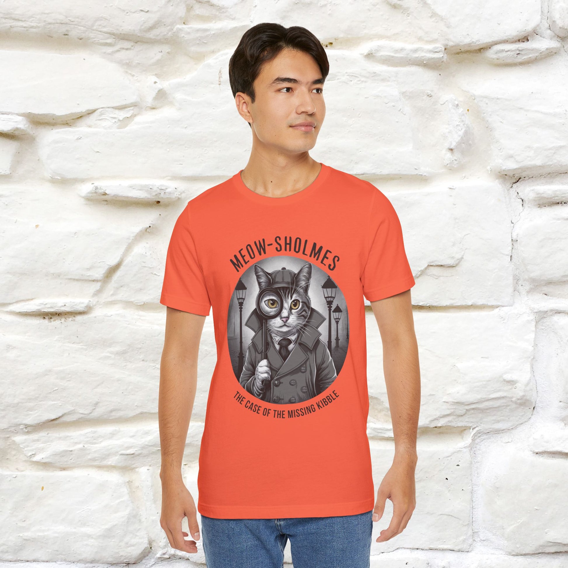''Meow-Sholmes: The Case of the Missing Kibble'' | Detective Cat Tee | Nunu&Miao Studio - Nunu&Miao Studio