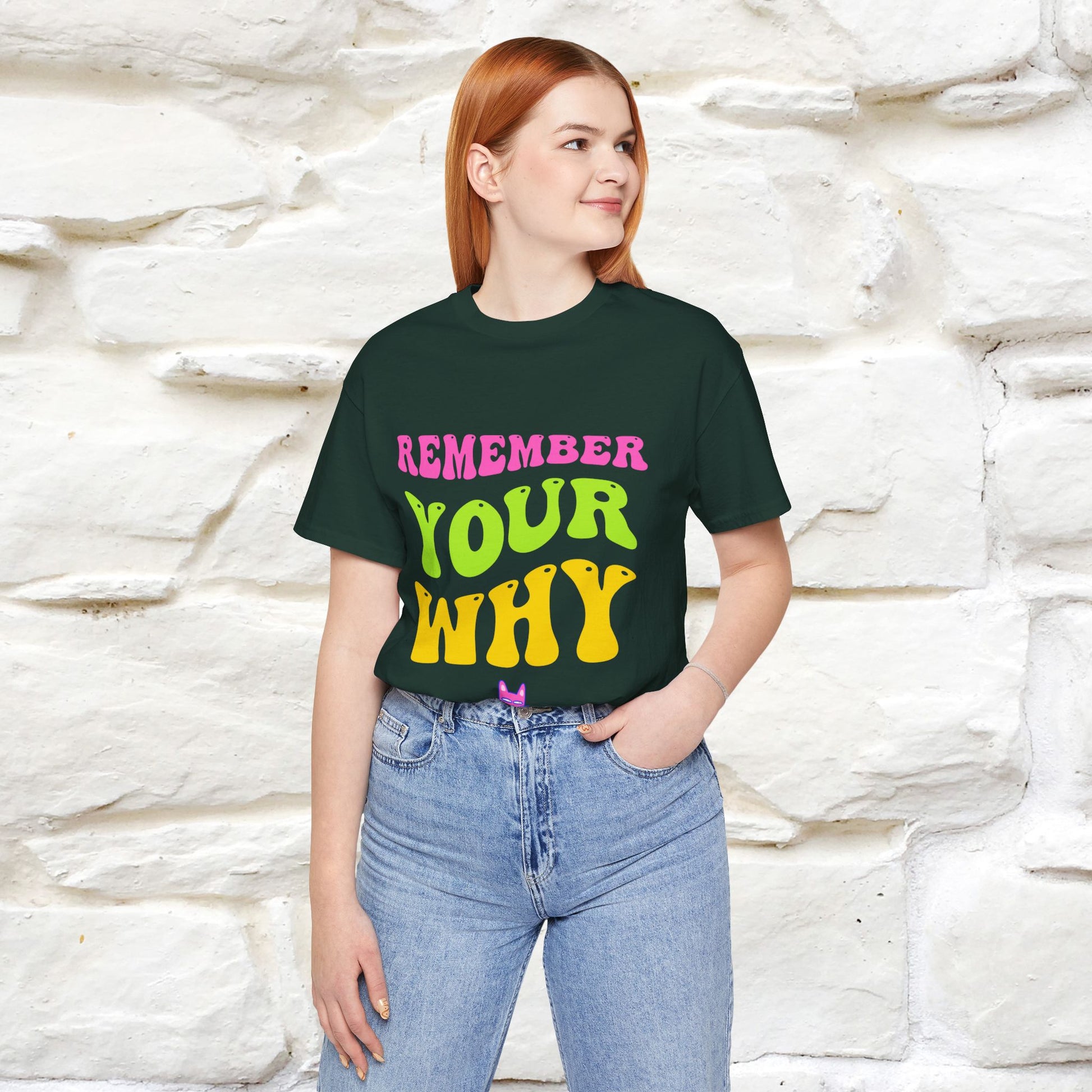 "Remember Your Why" |Cat T-Shirt | Nunu&Miao Studio - Nunu&Miao Studio