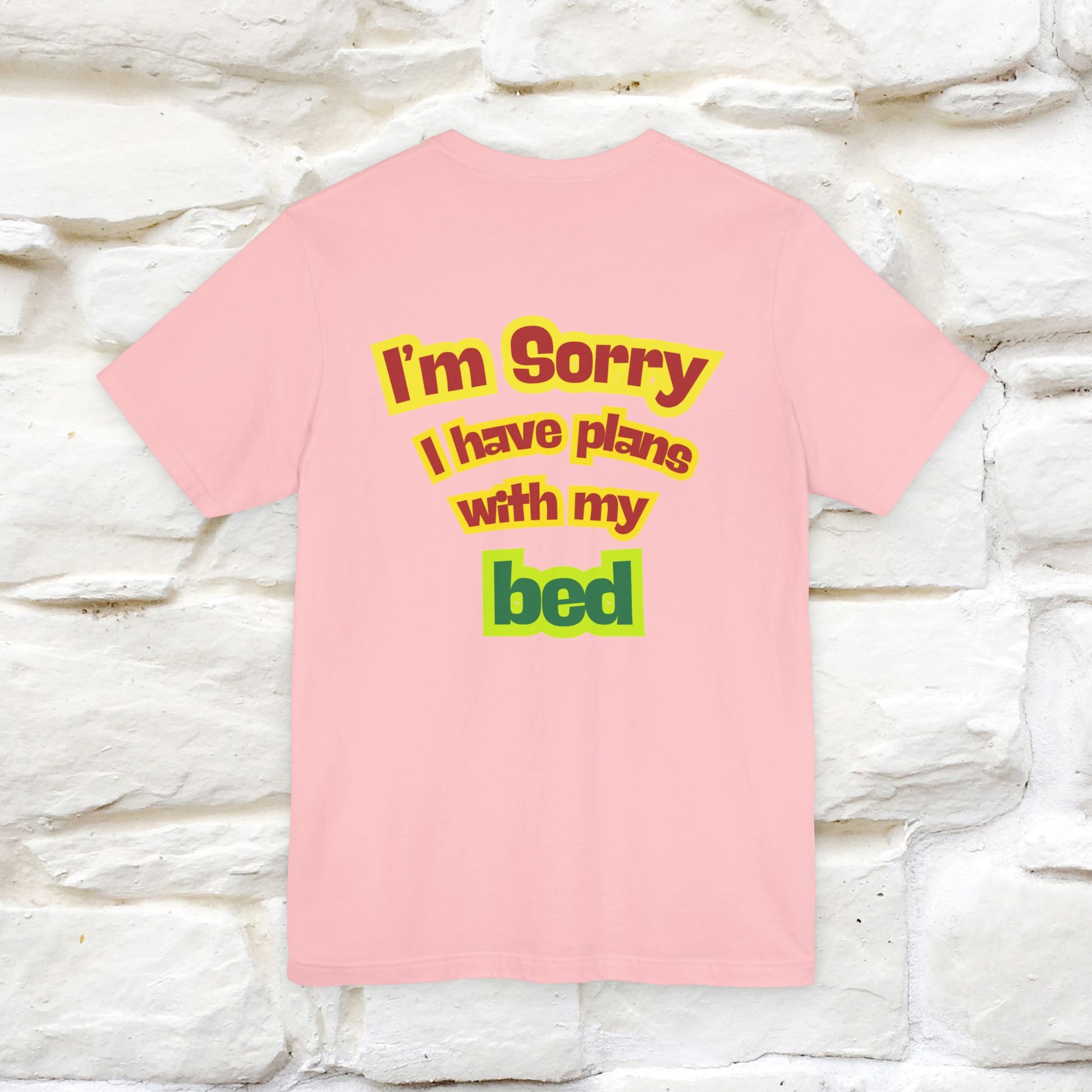 "I Am Sorry I Have Plans With My Bed" |  Cat T-Shirt | Front & Back Design | Nunu&Miao Studio - Nunu&Miao Studio