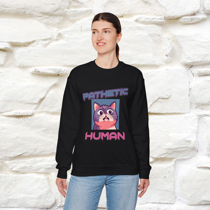 ''Pathetic Human'' |Cat Sweatshirt | Nunu&Miao Studio