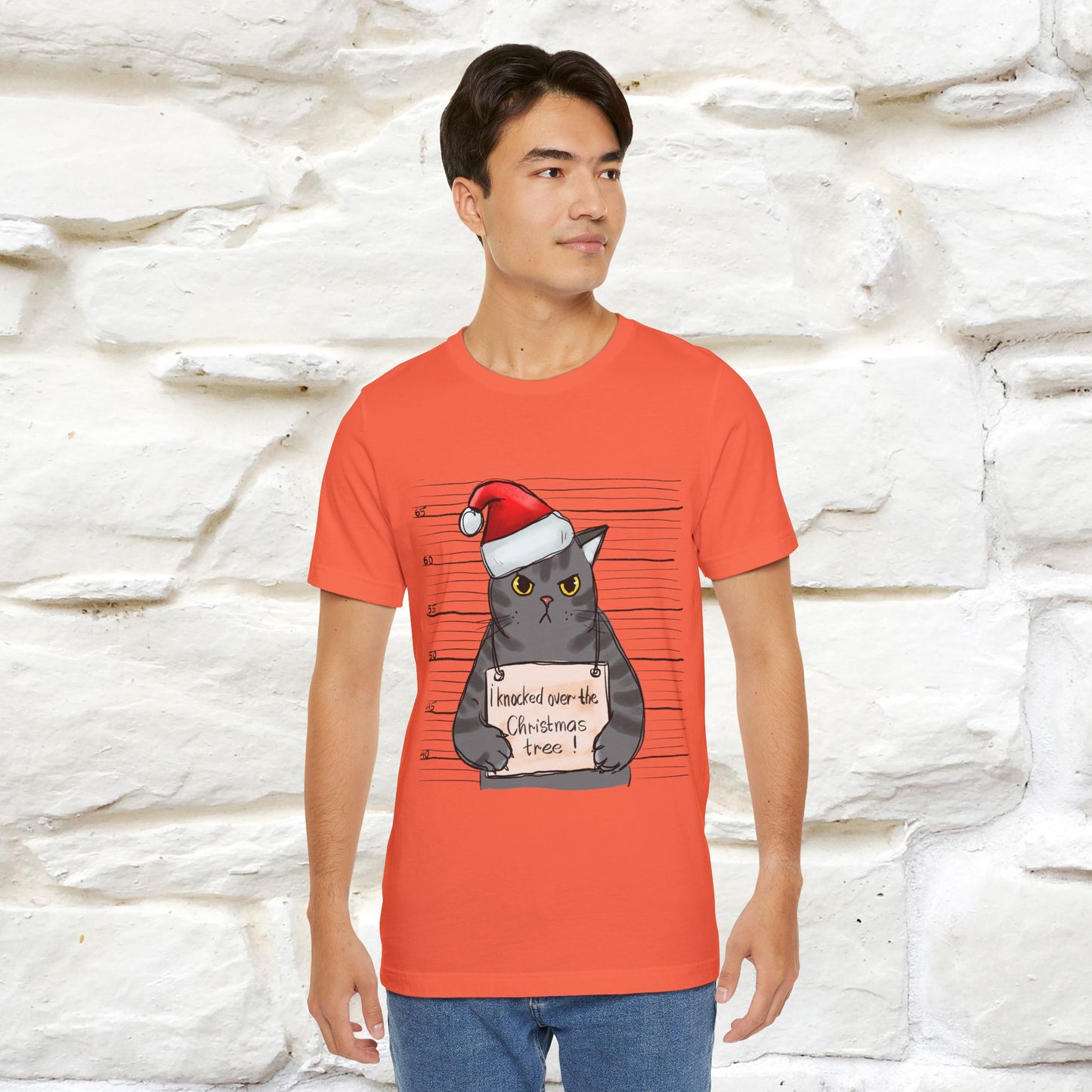 "I Knocked Over The Christmas Tree " |Funny Cat T-Shirt | Nunu&Miao Studio