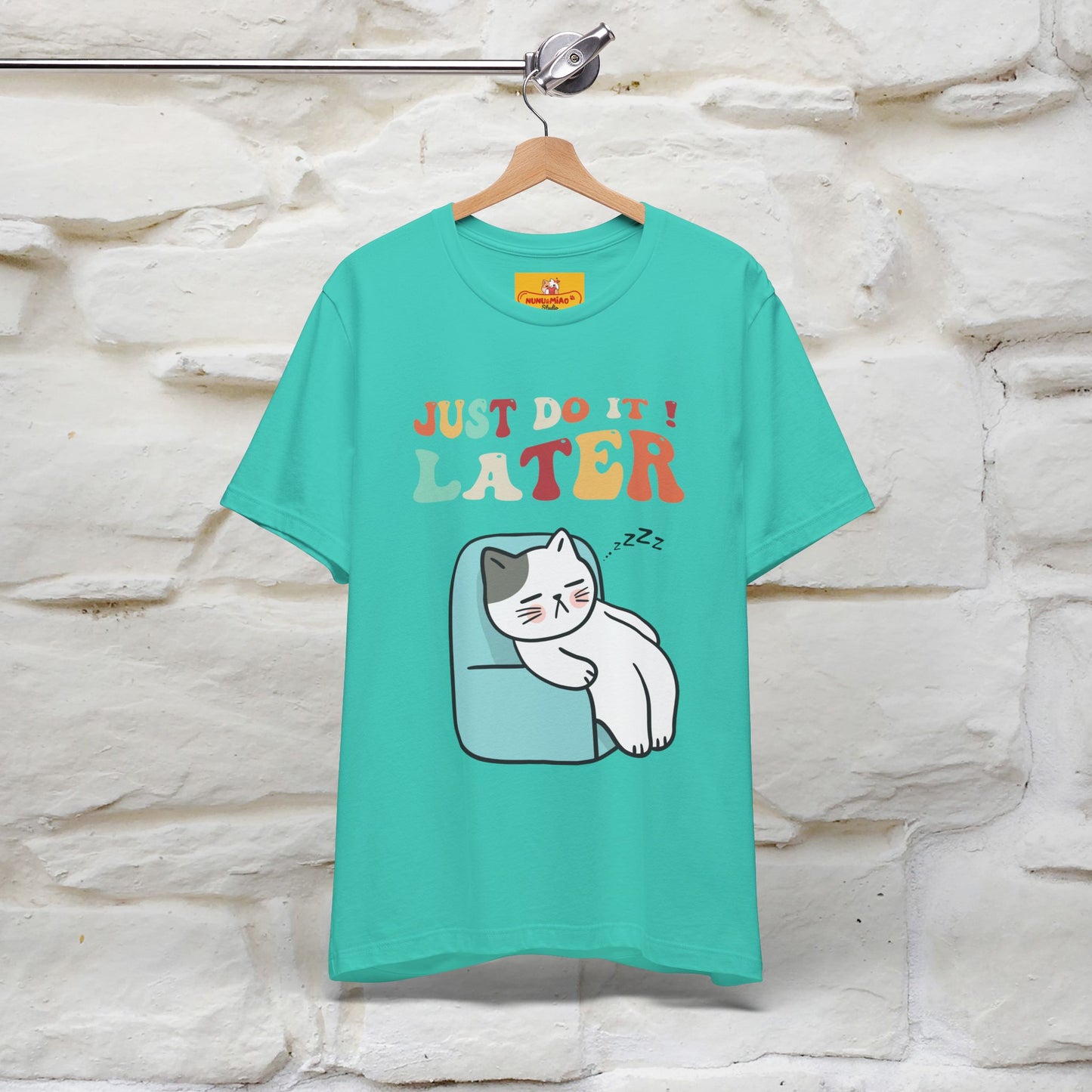 "Just Do It Later" Cat T-shirt |Nunu&Miao Studio - Nunu&Miao Studio