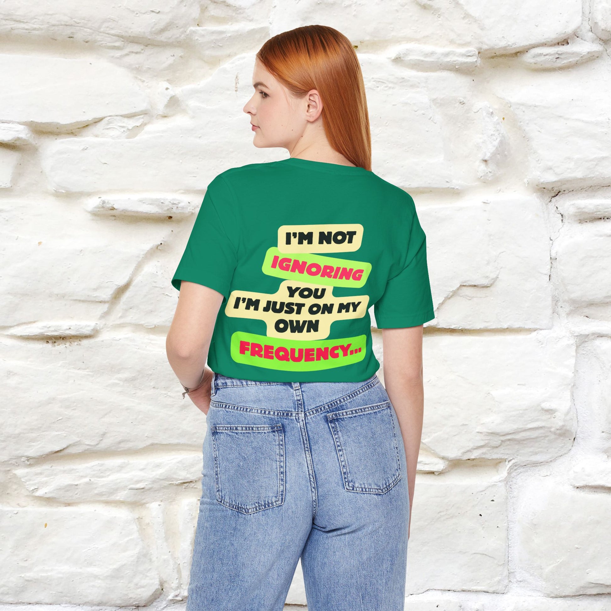 "I'm Not Ignoring You. I'm Just  .. " Cat T-Shirt | Front & Back Design | Nunu&Miao Studio - Nunu&Miao Studio