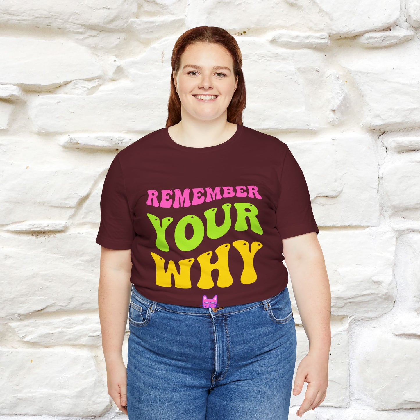 "Remember Your Why" |Cat T-Shirt | Nunu&Miao Studio - Nunu&Miao Studio