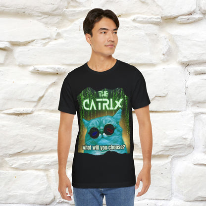 ''The Catrix: What Will You Choose?'' Cat T-Shirt | Nunu&Miao Studio - Nunu&Miao Studio