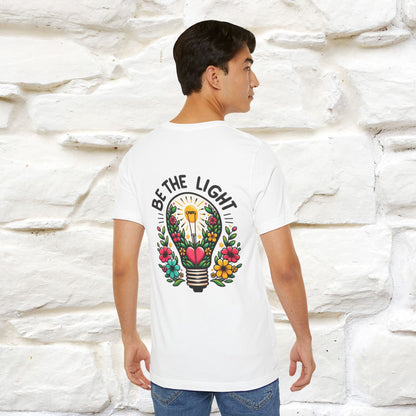 ''Be The Light" Cat T-Shirt| Front & Back Design | Nunu&Miao Studio - Nunu&Miao Studio