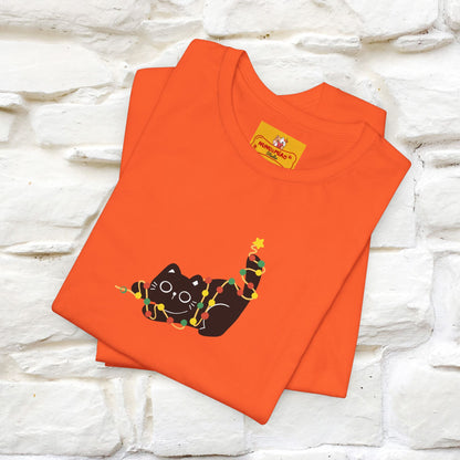 ''Be The Light" Cat T-Shirt| Front & Back Design | Nunu&Miao Studio - Nunu&Miao Studio