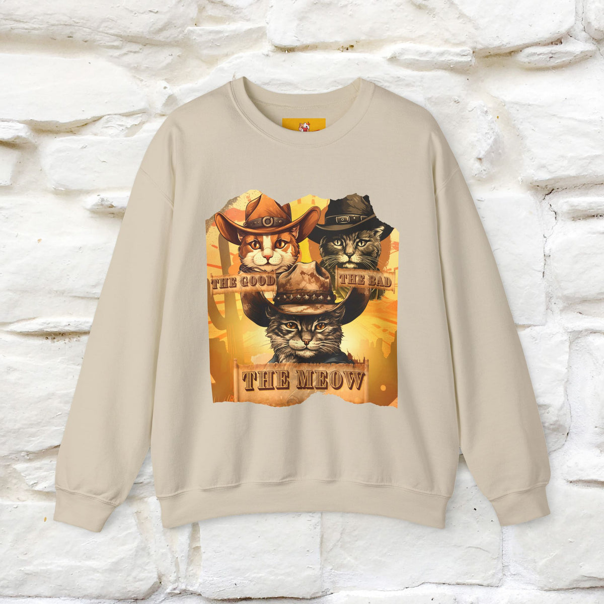 ''The Good, the Bad, and the Meow'' |Cat Sweatshirt | Nunu&Miao Studio