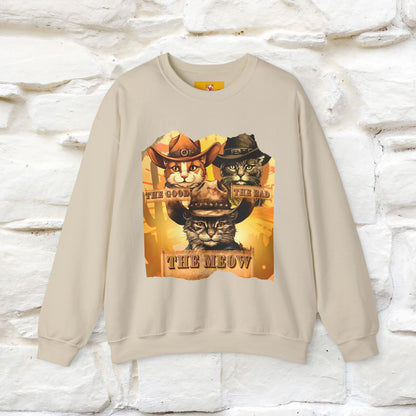 ''The Good, the Bad, and the Meow'' |Cat Sweatshirt | Nunu&Miao Studio
