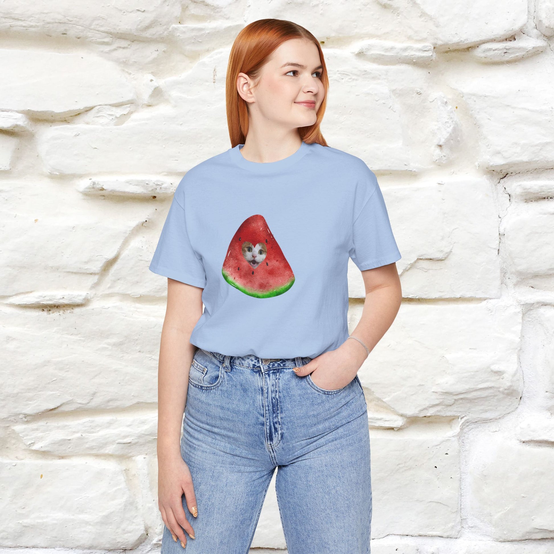 "Free Palestine" Cat T-shirt | Front & Back Design |Nunu&Miao Studio - Nunu&Miao Studio