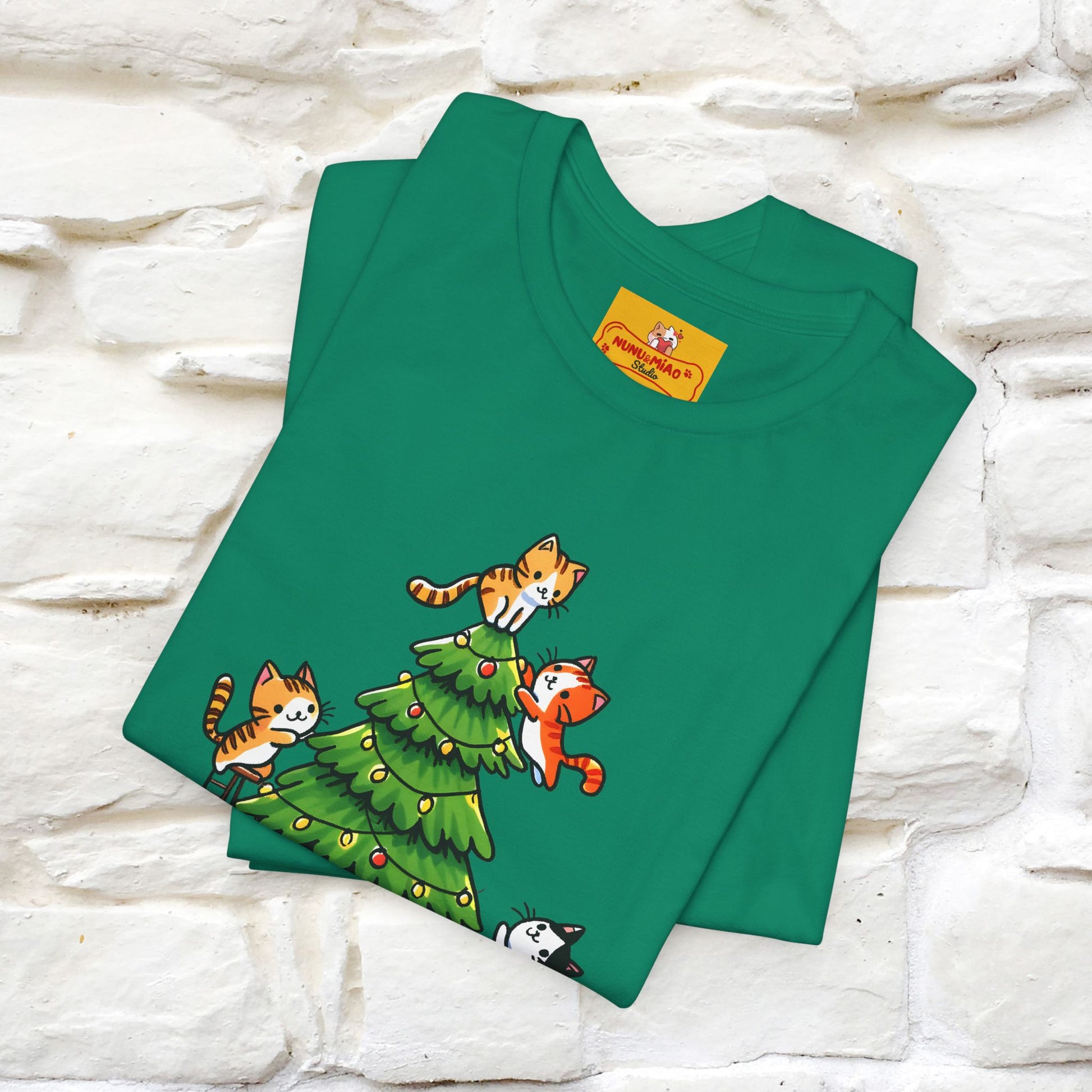 ''Merry Catmas'' | Cattitude Christmas Tee| Nunu&Miao Studio - Nunu&Miao Studio