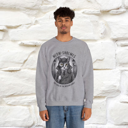 "Meow-sholmes'' |Cat Sweatshirt | Nunu&Miao Studio