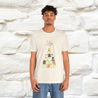 "Feliz Natal" Cat T-shirt|Nunu&Miao Studio - Nunu&Miao Studio