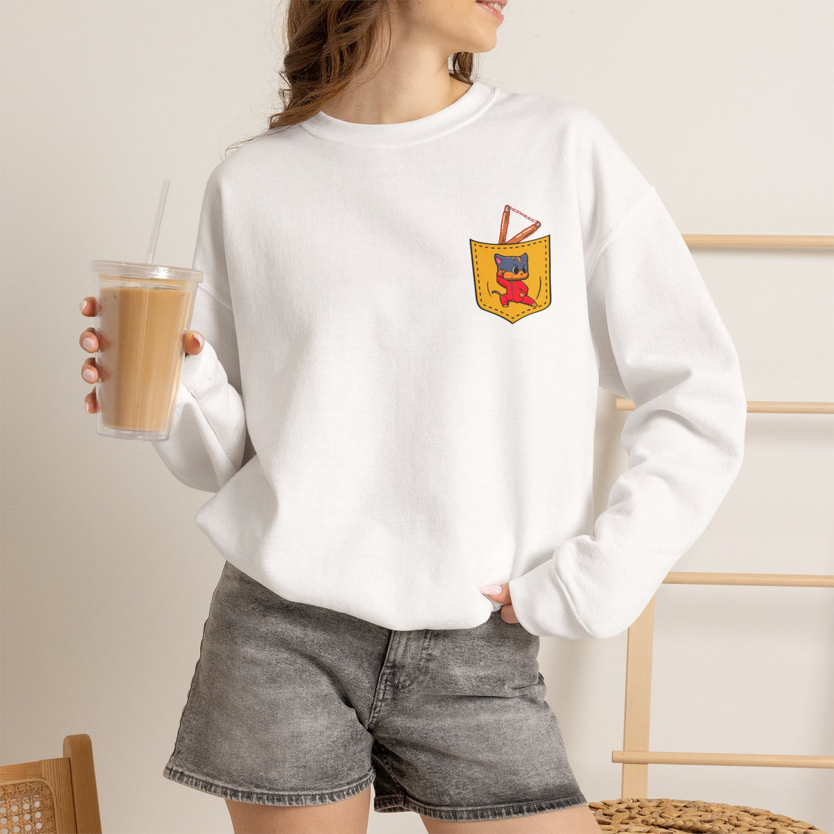 "Cattitude Master'' |Cat Sweatshirt | Nunu&Miao Studio