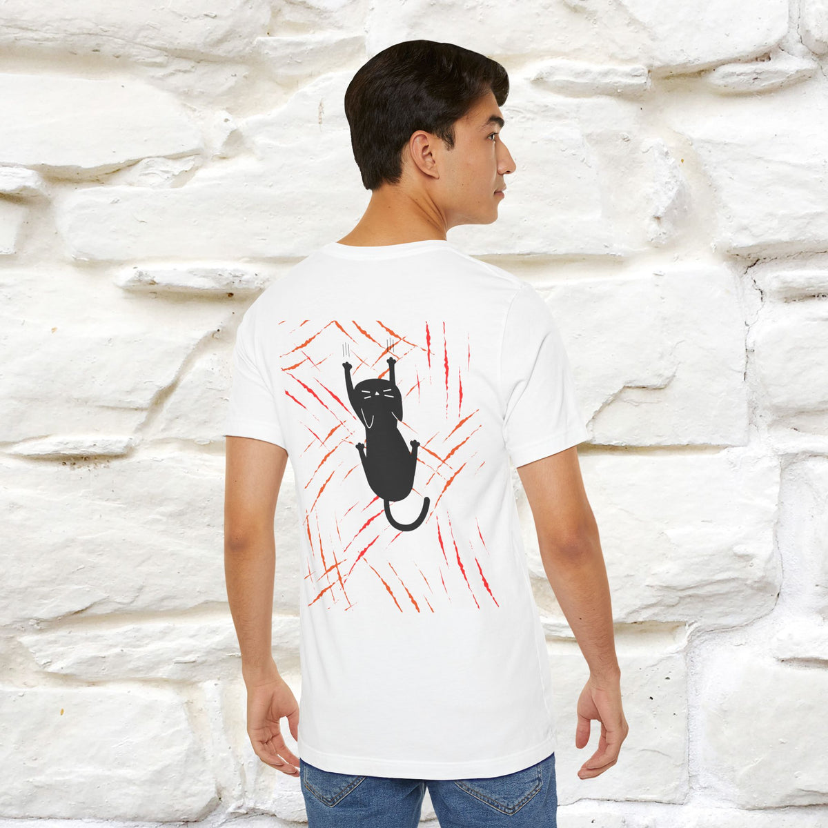 “Love Hurts"  Funny Cat T-Shirt | Front & Back Design | Nunu&Miao Studio