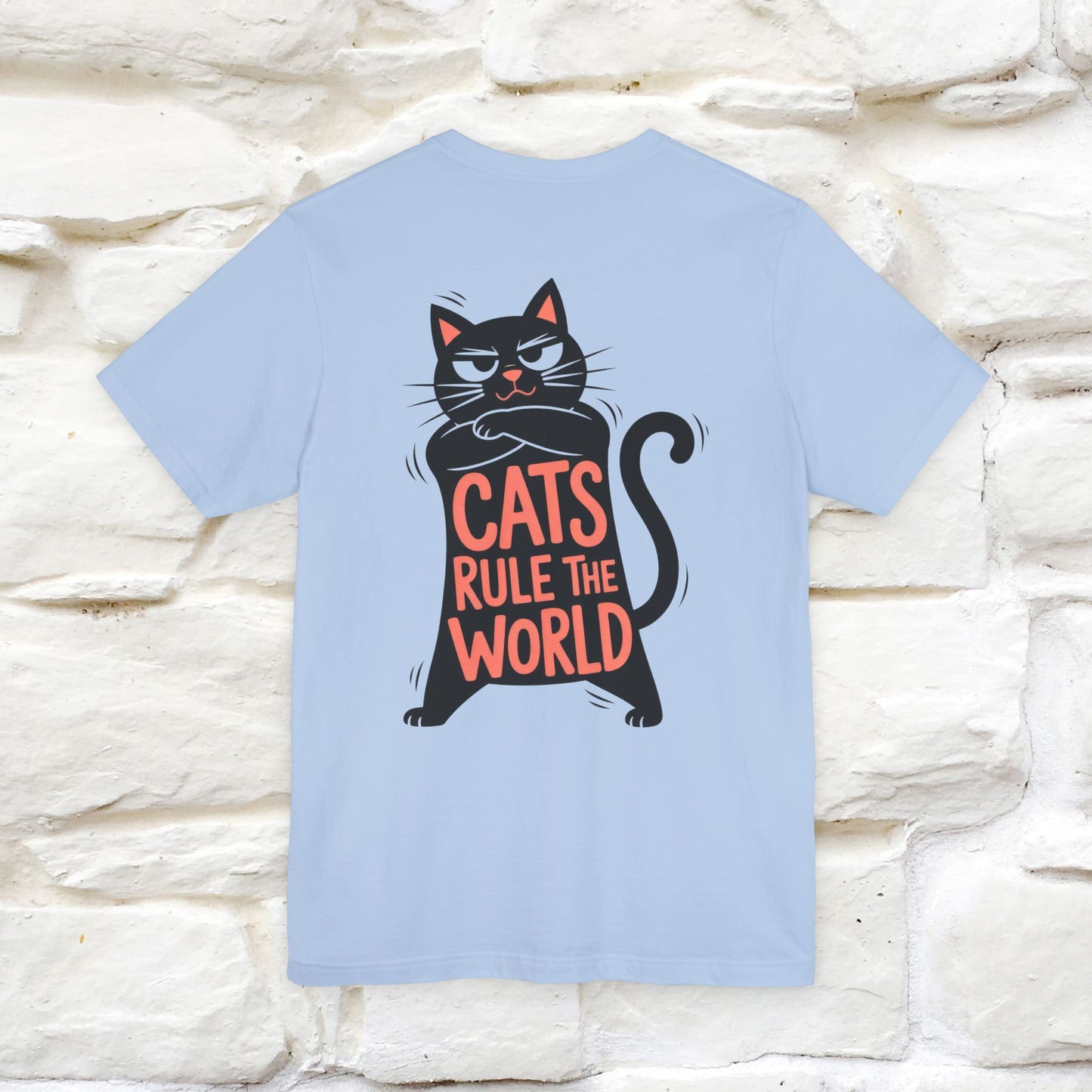 “Cats Rule The World” |Cat T-Shirt | Front & Back Design | Nunu&Miao Studio