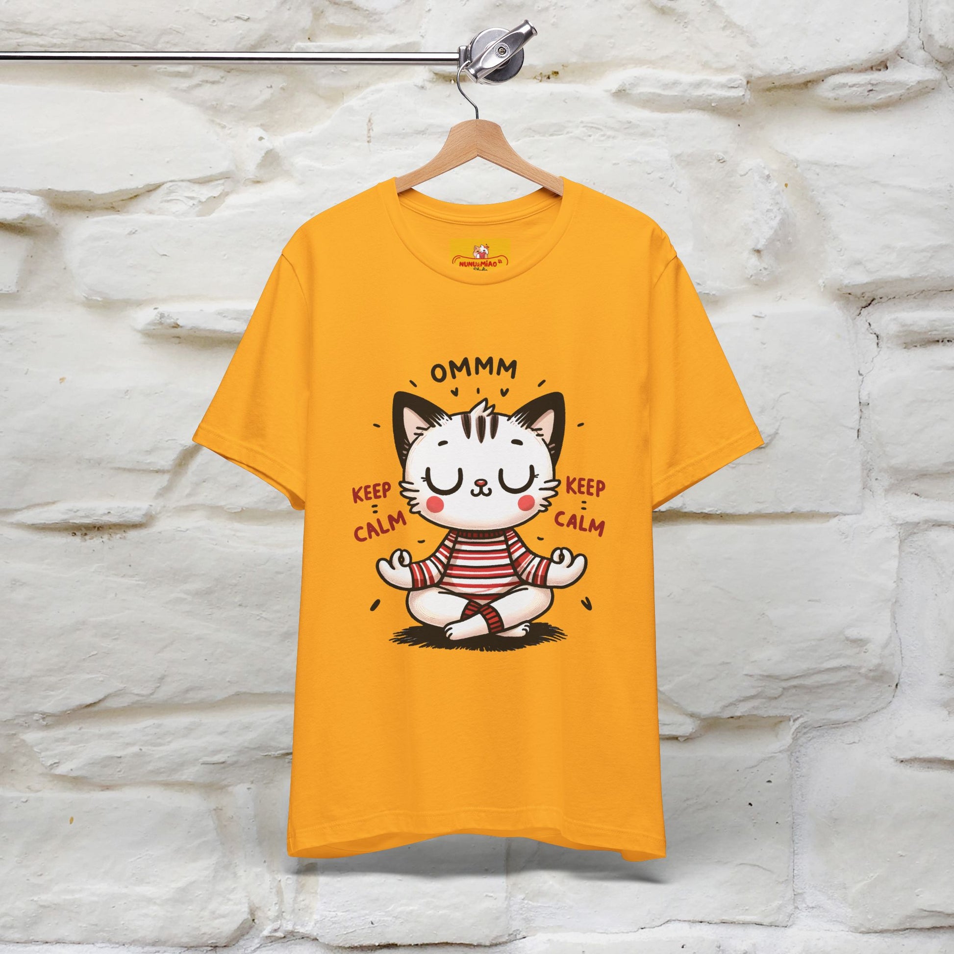 Ommm, Keep Calm | Relaxed Cat Shirt for Men & Women | 100% Cotton* - Nunu&Miao Studio