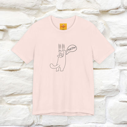 "Meow Meow Meow" Cat T-Shirt | Front & Back Design | Nunu&Miao Studio - Nunu&Miao Studio