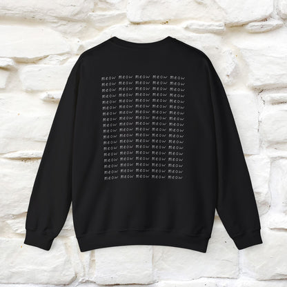 ''Meow.'' |Cat Sweatshirt | Nunu&Miao Studio