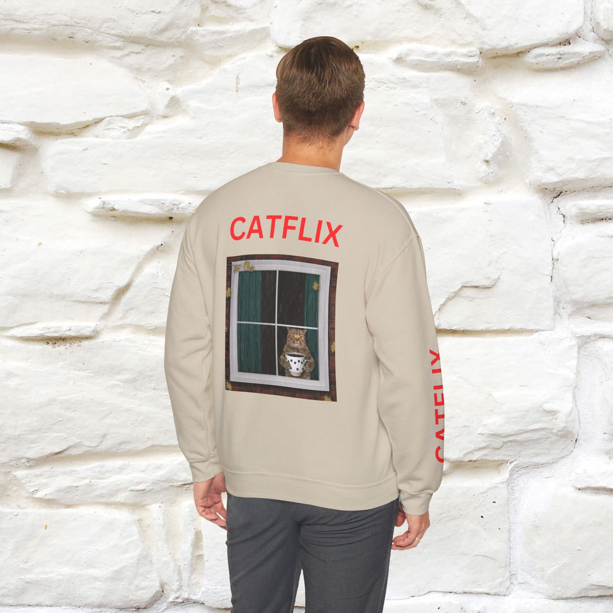 "Catflix'' |Cat Sweatshirt | Nunu&Miao Studio