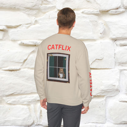"Catflix'' |Cat Sweatshirt | Nunu&Miao Studio