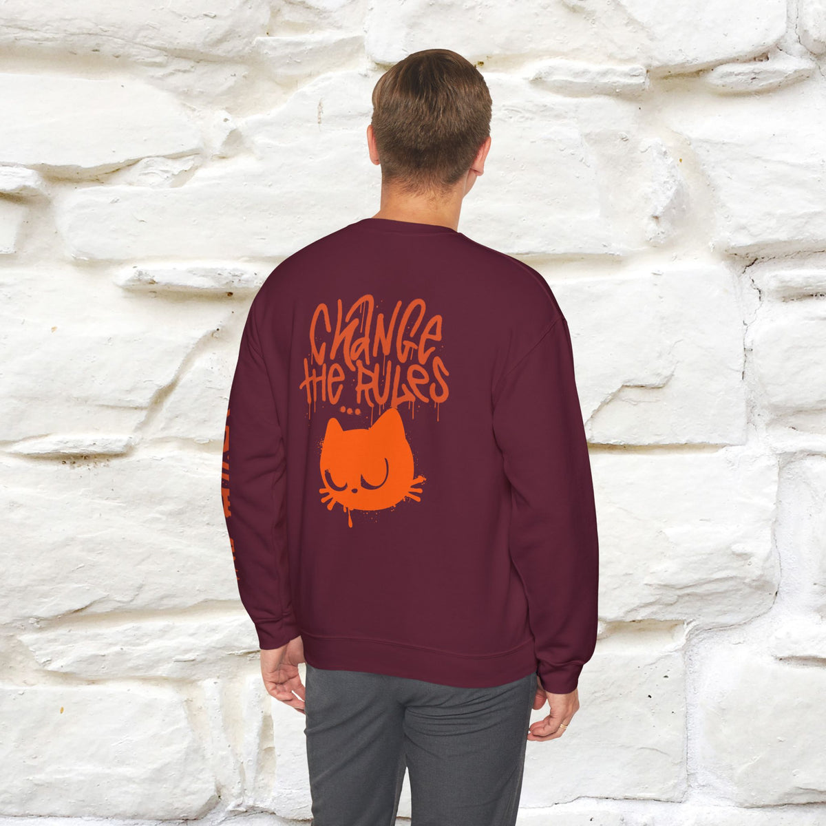 "Change The Rules'' |Cat Sweatshirt | Nunu&Miao Studio