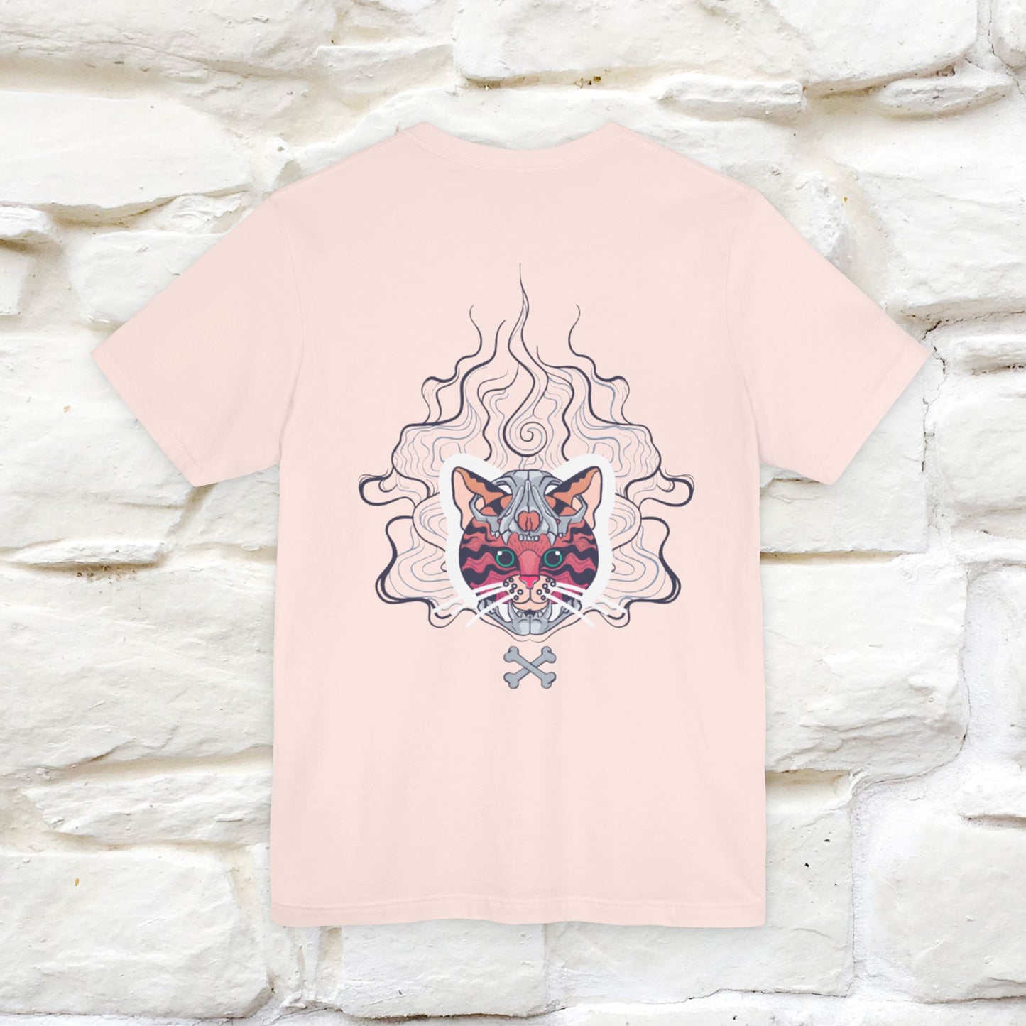 ''Air Fire Cat'' | Cat T-Shirt Front and Back Design | Nunu&Miao Studio - Nunu&Miao Studio
