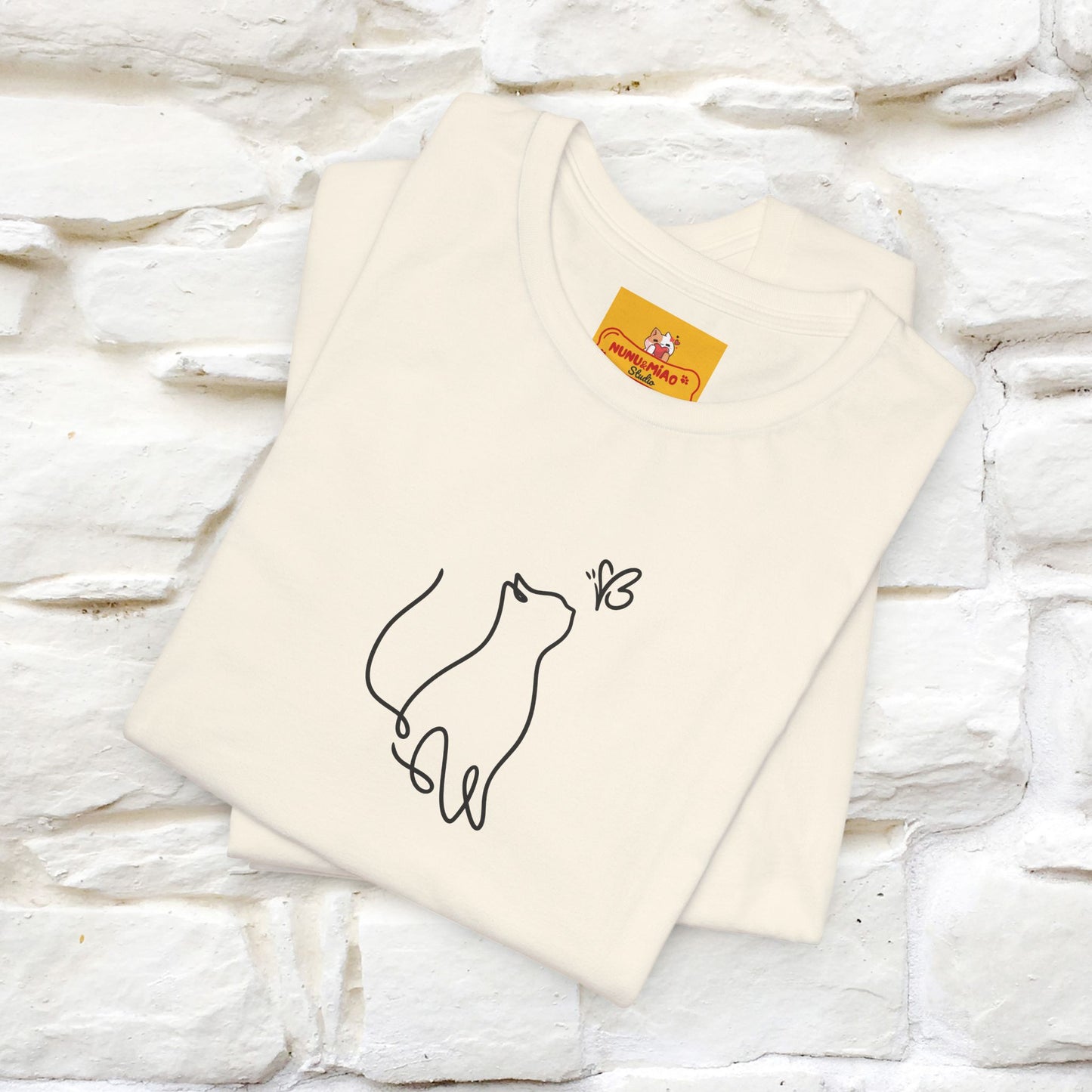 "Let Your Dreams Blossom'' Cat T-Shirt Front and Back Design | Nunu&Miao Studio - Nunu&Miao Studio