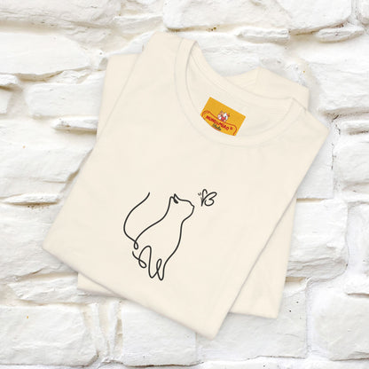 "Let Your Dreams Blossom'' Cat T-Shirt Front and Back Design | Nunu&Miao Studio - Nunu&Miao Studio