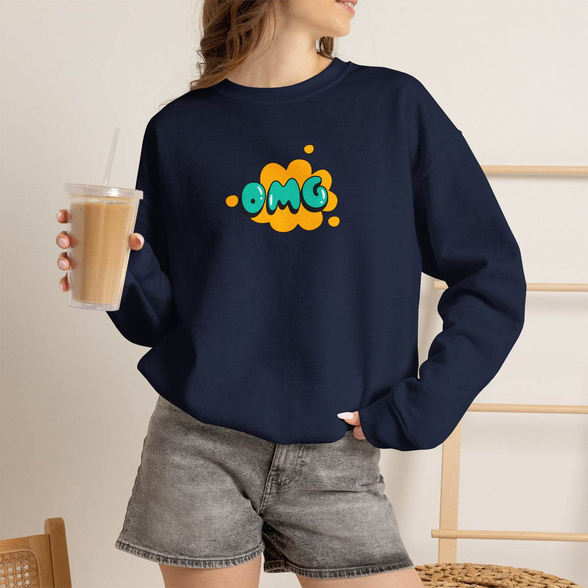 "OMG'' |Cat Sweatshirt | Nunu&Miao Studio