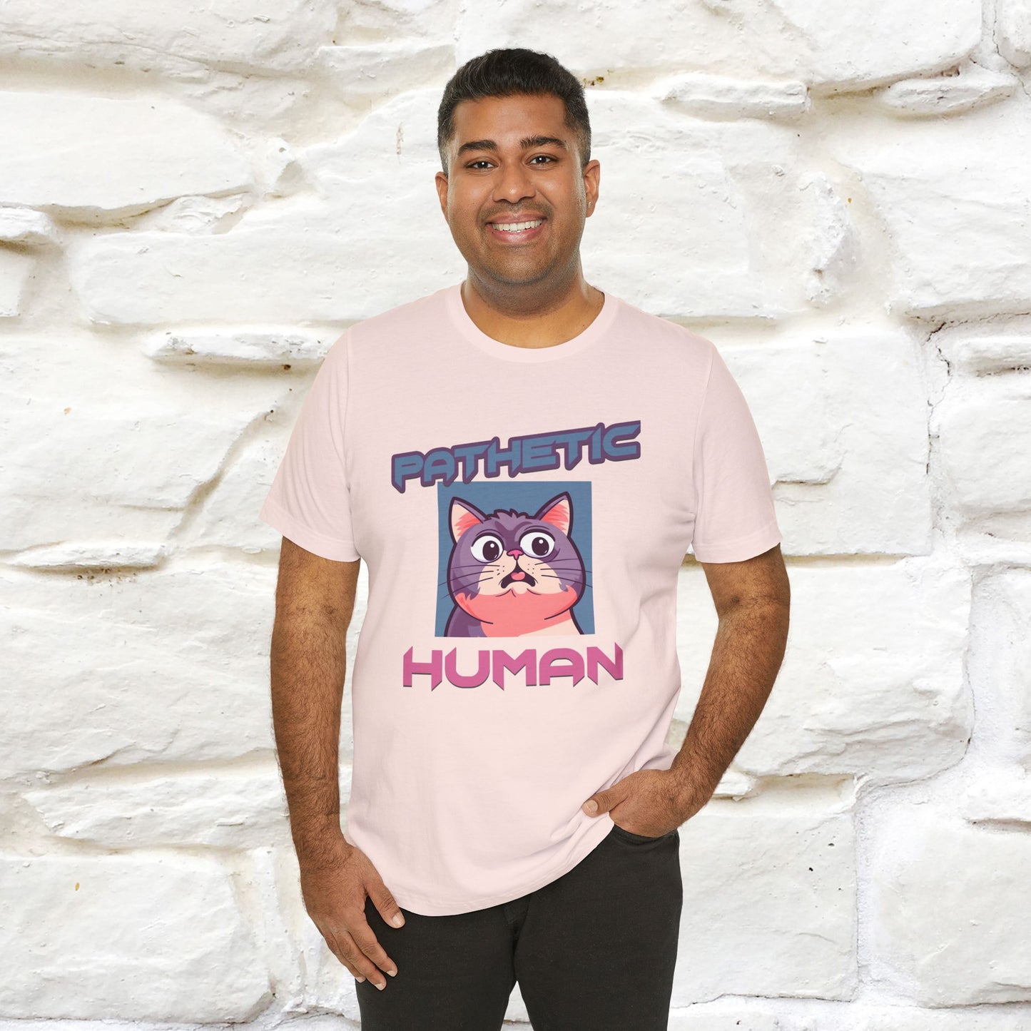 ''Pathetic Human'' | Funny Cat T-Shirt | Nunu&Miao Studio - Nunu&Miao Studio