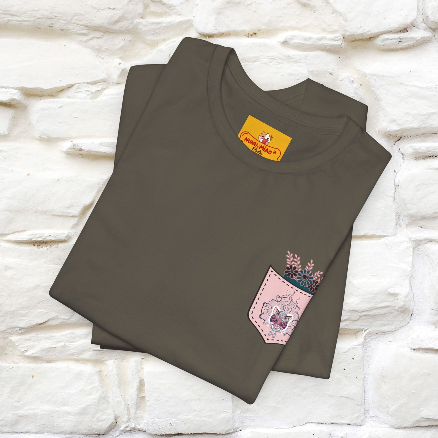 ''Air Fire Cat'' | Cat T-Shirt Front and Back Design | Nunu&Miao Studio - Nunu&Miao Studio