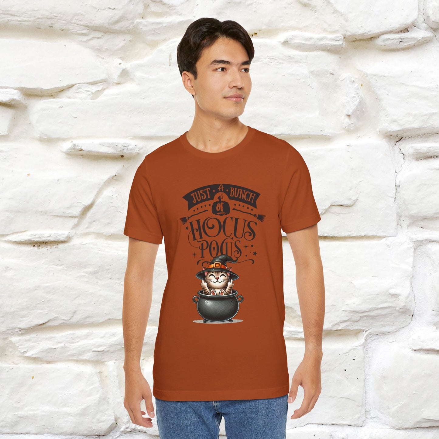 "Just A Bunch Of Hocus Pocus" Cat  T-shirt |Nunu&Miao Studio - Nunu&Miao Studio