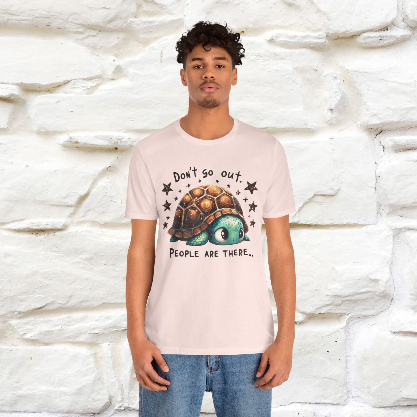 "Don't Go Out ..People Are There." |Funny T-Shirt | Nunu&Miao Studio - Nunu&Miao Studio
