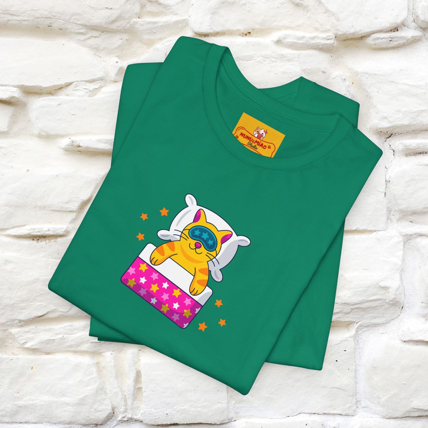 "I Am Sorry I Have Plans With My Bed" |  Cat T-Shirt | Front & Back Design | Nunu&Miao Studio - Nunu&Miao Studio