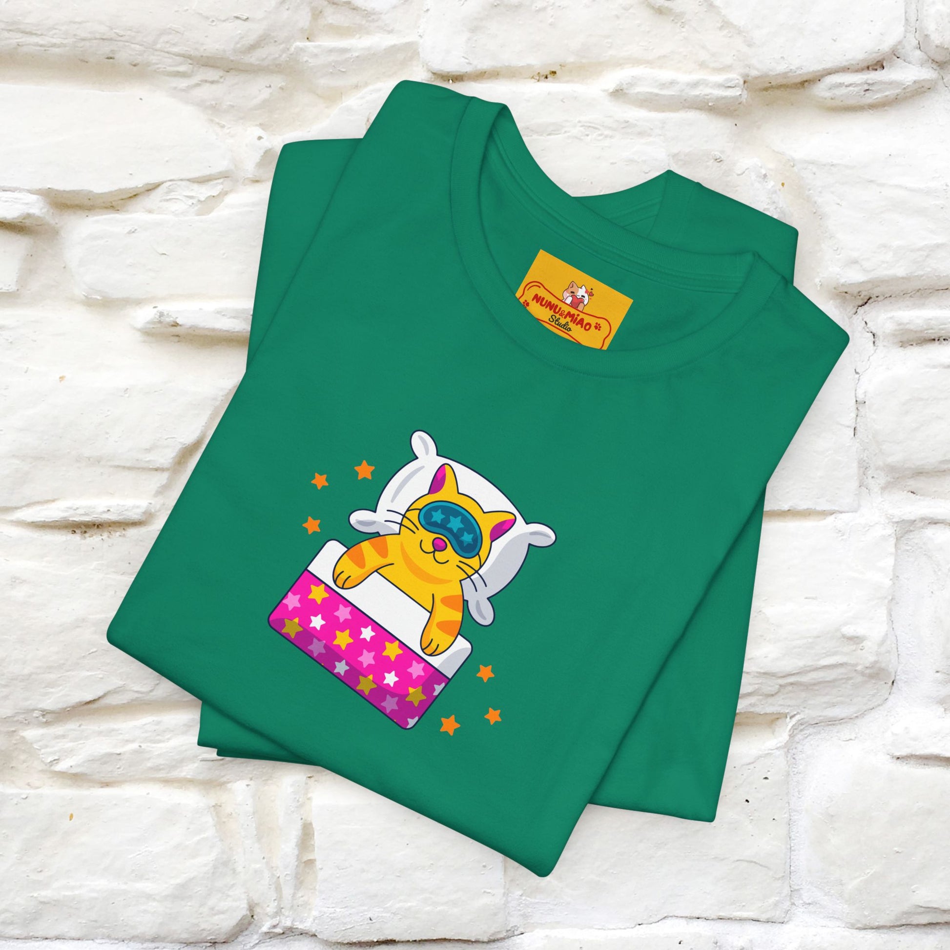 "I Am Sorry I Have Plans With My Bed" |  Cat T-Shirt | Front & Back Design | Nunu&Miao Studio - Nunu&Miao Studio