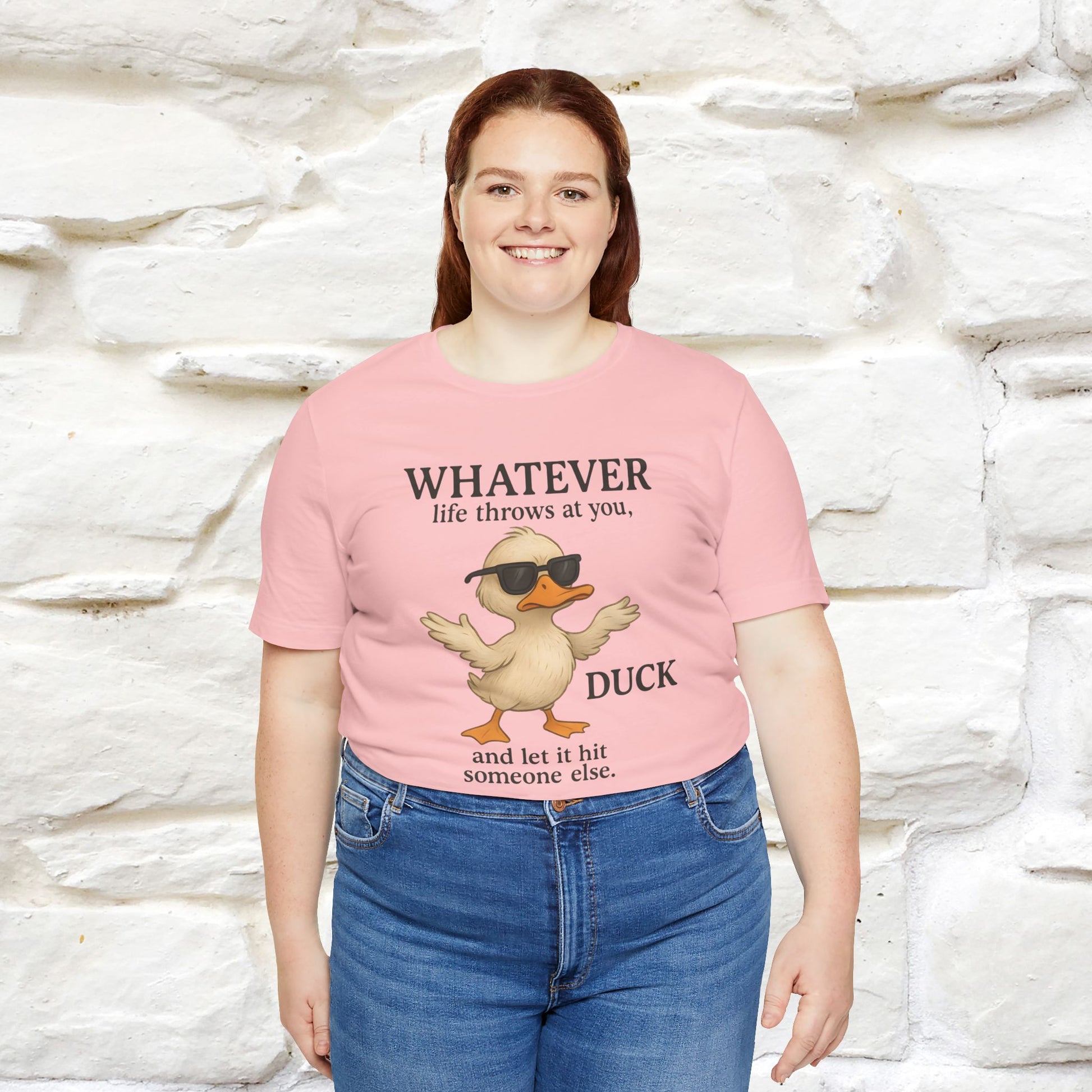 "Whatever Life Throws At You " Funny Duck T-shirt |Nunu&Miao Studio - Nunu&Miao Studio