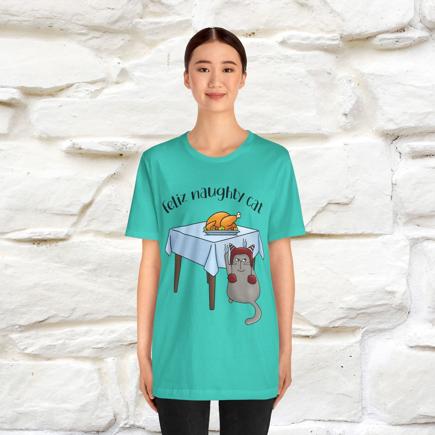 "Feliz Naughty Cat" |Funny Cat T-Shirt | Nunu&Miao Studio